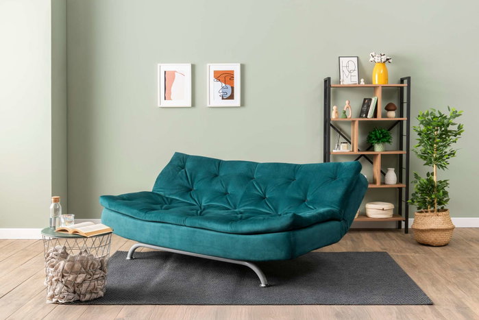Atelier Del Sofa Sofá-Cama de 3 Plazas Verde Petróleo Atelier Del Sofa Sofá-Cama de 3 Plazas Verde Petróleo
